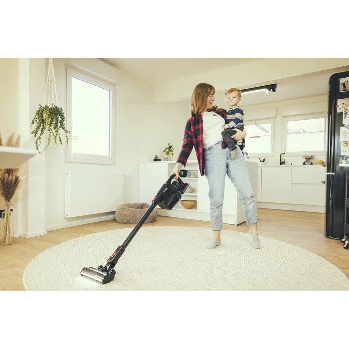 SEVERIN SEPURO акумуляторний ручний та стійковий пилосос з інноваційною технологією пилозбірників та акумулятором Einhell Power, бездротовий пилосос з мішком для алергіків, акумуляторний пилосос, HV 7185 (PRO пилозбірник)