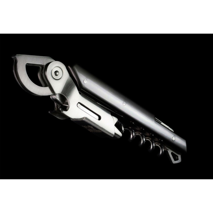Peugeot corkscrew with bottle opener and cap cutter, Clavelin, stainless steel/ABS, 14 cm, 200428