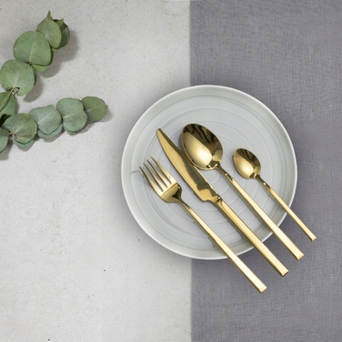 Набір столових приборів Ambition Como, 24 предмети, золотисті
