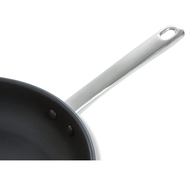 BK Cookware Сковорода Allround з нержавіючої сталі з керамічним антипригарним покриттям (28 см) з кришкою, індукційна, елегантний дизайн, скляна кришка, без PFAS, придатна для миття в посудомийній машині, 28 см
