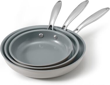 Blazant Induction Nonstick Pan Set - 20/24/28cm - PTFE-Free, Oven & Dishwasher Safe