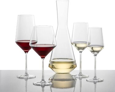 Набір келихів Zwiesel Glas Date Night Pure: 4 шт. (2 шампанських 297 мл, 2 для червоного вина 540 мл), тритан-кристал, для посудомийної машини, вироблено в Німеччині