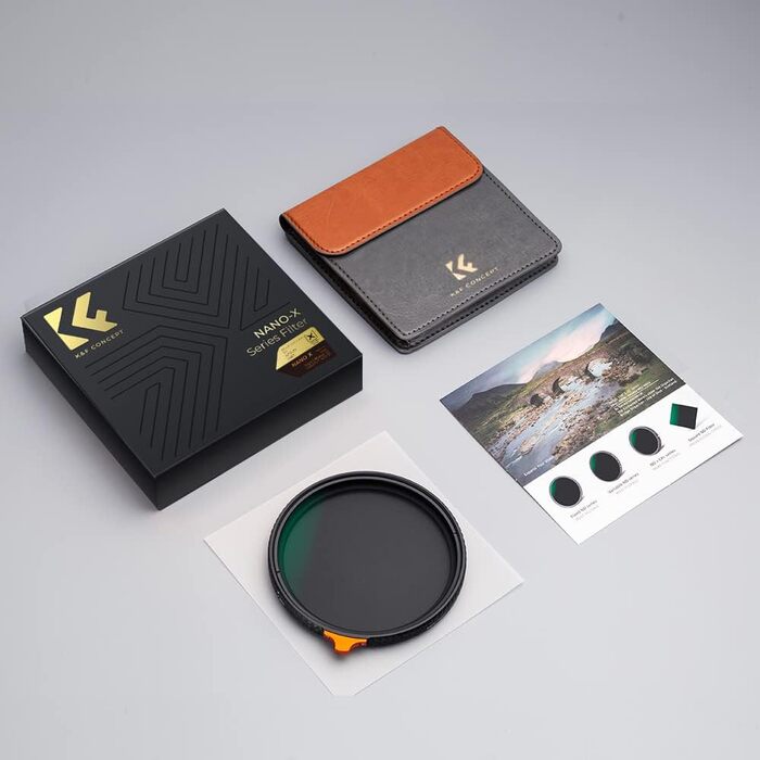 Фільтр K&F Concept Black Mist 1/4 + ND2-ND32 55mm змінний нейтральний фільтр (Nano-Xcel)