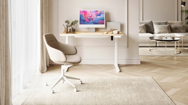 Прямокутний письмовий стіл Sense7, 120 x 60 x 118 см, білий