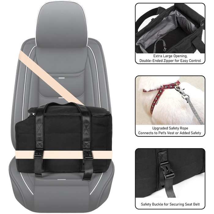 Сумка-переноска для собак, сумка для подорожей з собакою, регульований поводок, м'яка переноска для маленьких собак та домашніх тварин, сумка для покупок на вулиці