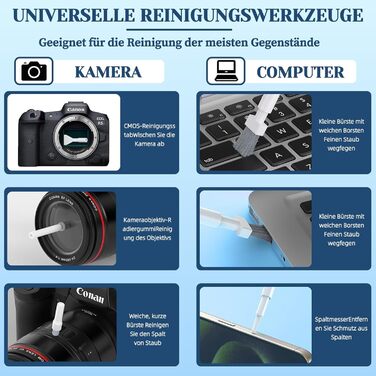 Набір для чищення електронних пристроїв Profi 32 елементи: навушники, ноутбук, клавіатура, монітор, телефон. З міні-інструментами, мікрофіброю та екіпежем