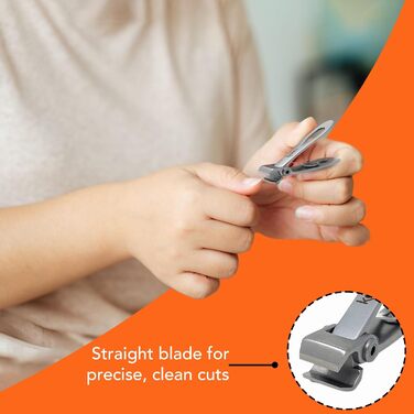 Кусачки для нігтів Kohm CP-220L прямі, 5 мм, для товстих нігтів, сріблясті