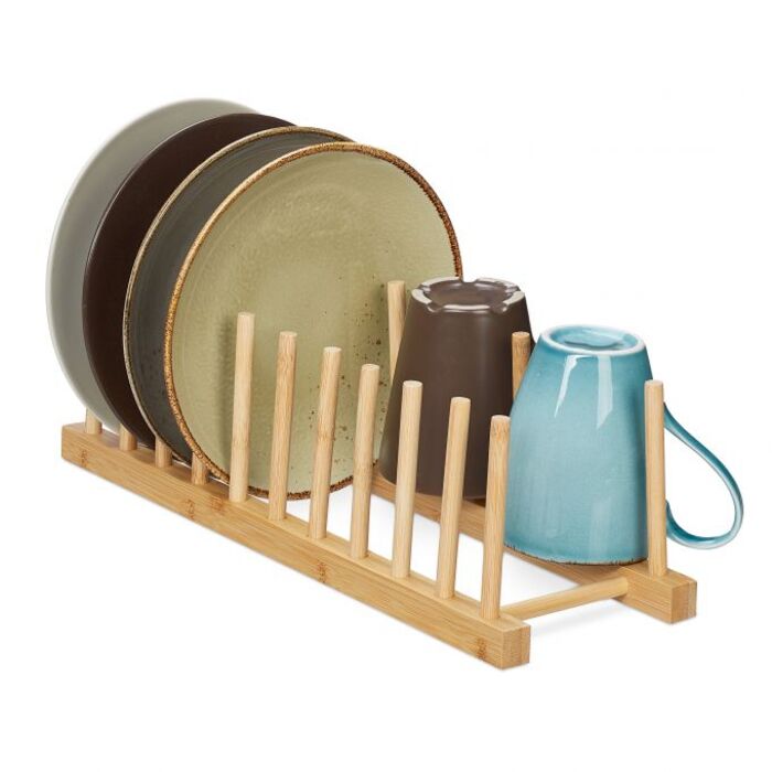 Relaxdays Bamboo Counter Stand
