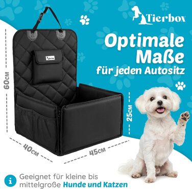 Автокрісло для собак з дозатором кульок для прибирання - зручне автокрісло для маленьких собак | Зручне та безпечне