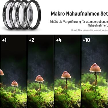 Набір об'єктивів та ND-фільтрів NEEWER для APS-C: ширококутний, телеоб'єктив, макро, UV, CPL, FLD, ND2, ND4, ND8 (58mm)