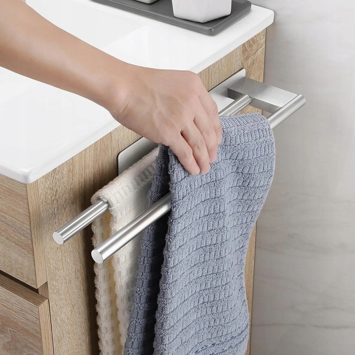Тримач для рушників без свердління, настінний гачок у ванну кімнату, 1 шт.