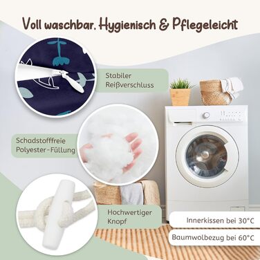 Подушка для вагітних Joyfill Stillkissen XXL, тестування акушерками, подушка для сну на боці, подушка для годування, темно-синій, 170 см