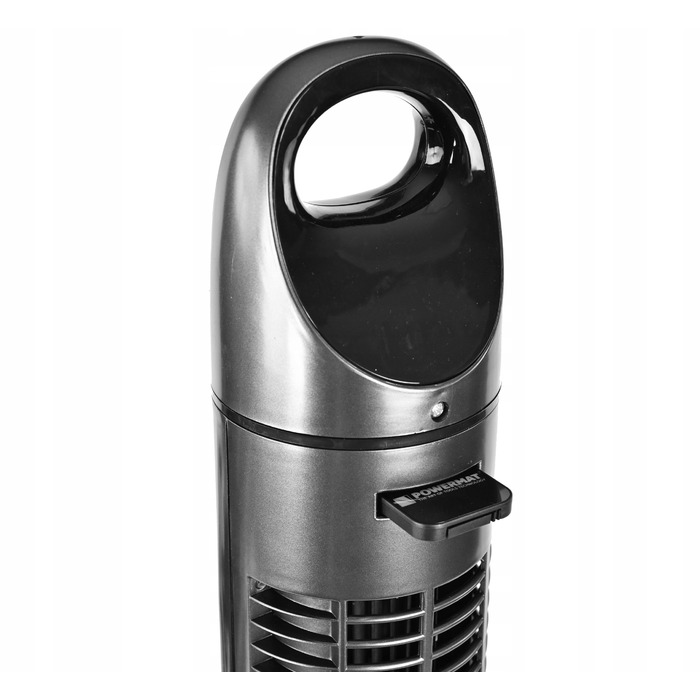 Колонний вентилятор Powermat SATIN TOWER-80, сріблястий/сірий