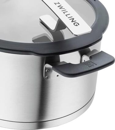 Набір посуду ZWILLING Simplify 5 предметів: каструля з кришкою-ситом, скляна кришка, індукційна, не має покриття, нержавіюча сталь