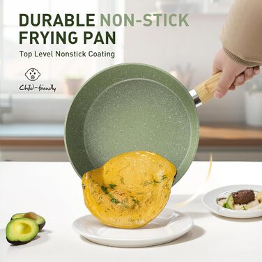Набір посуду DishDelight 12 предметів з антипригарним гранітним покриттям для індукційних плит (каструлі, сковороди з кришками)