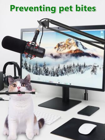 Кріплення для мікрофона FIFINE AM8, білий - Шарнірний стійкий кріплення для мікрофонів FIFINE Recording XLR/USB, AM8, YOUSHARES. Підходить для мікрофонів з адаптерами 3/8' - 5/8'.