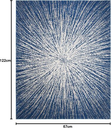 Килим Safavieh Evoke для вітальні, їдальні, спальні - короткий ворс, 122 x 183 см (Темно-синій/Бежевий)