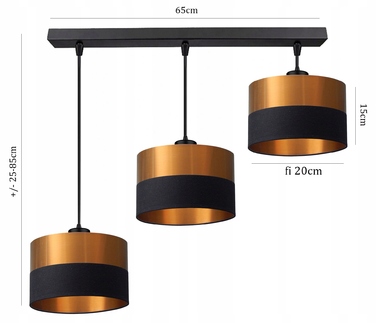 Підвісна люстра Adex WISZĄCE на 3 лампи, цоколь E27