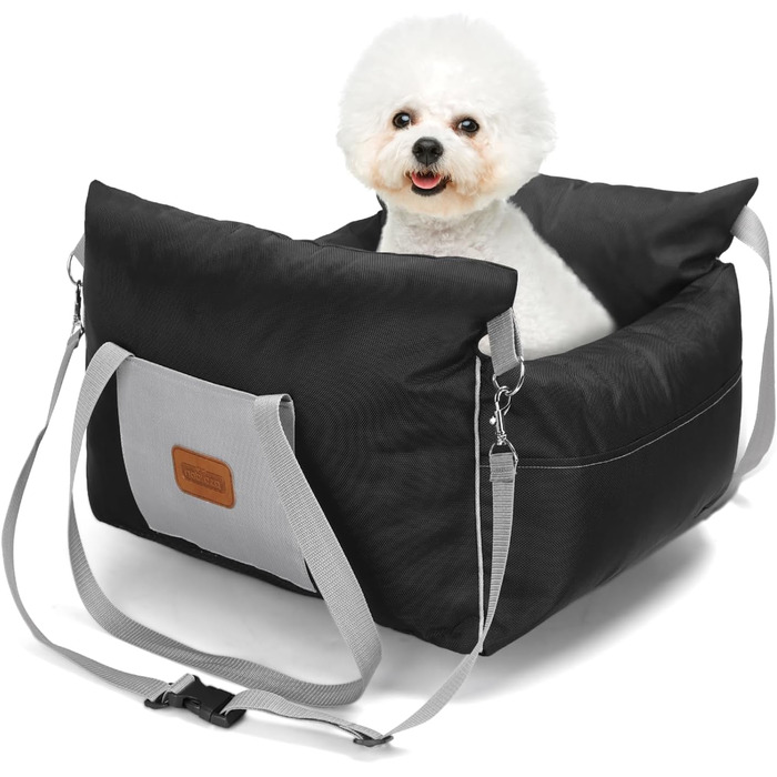 Автокрісло для собак Nobleza - зручне та практичне автоліжко для маленьких собак, 58x56x33 см, Oxford, всі сезони