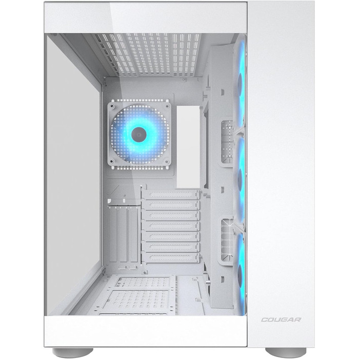 Корпус для ПК Cougar Cube Midi-Tower, загартоване скло, 3 вентилятори FV150 ARGB, білий