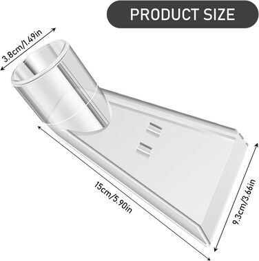 MisFun 2 Pack Upholstery Nozzle, Vacuum Attachment, Wet Vacuum Nozzle, Washing Vacuum Nozzle, Extraction Nozzle, Nozzle Accessories, Spray Extraction Device, for Car Care, Sofa Upholstery, Wet Vacuum