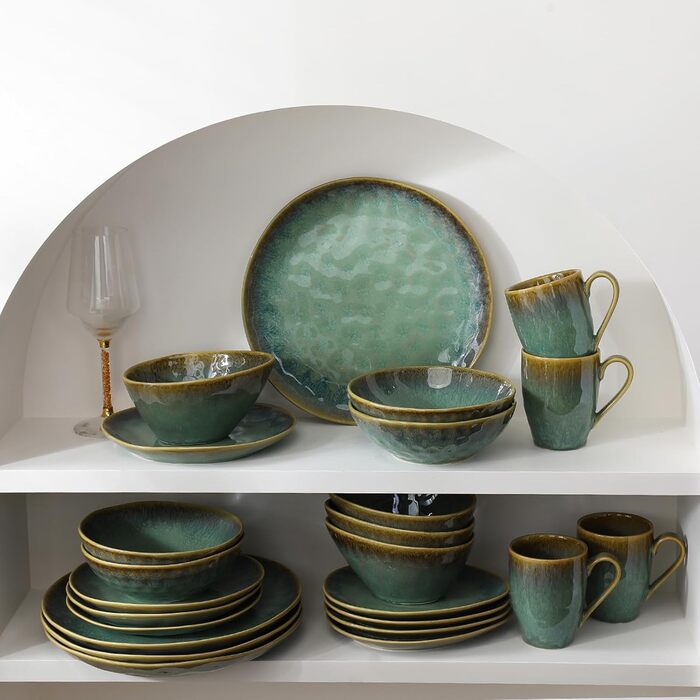Henten Home Cereal Bowls, Salad Bowls, Pasta Bowls made of stoneware, 4-piece bowl set, dessert bowl, snack bowl, ice cream bowl, bowl 600ml