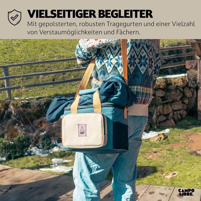 Термосумка Campo Libre Hulk I Преміум, 30л та 20л | Складана термосумка з водовідштовхувальними блискавками | Зелений, 20л (18+2)