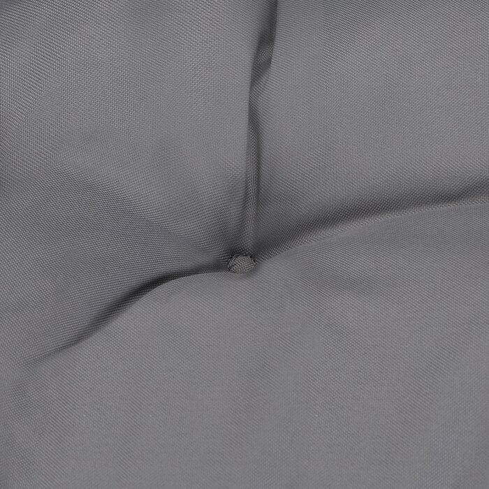 Крісло-ліжко для собак Relaxdays, 110 x 90 см, м'яке ліжко для великих собак, вологостійке, миється, сіре