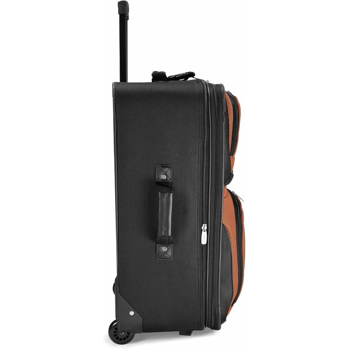 Набір валіз Travel Select Amsterdam (4 шт.) - розширюваний, 88 літрів, червоний, помаранчевий, сірий