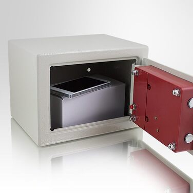 Електронний мінісейф Safe Tresor для стін - настінний сейф, сейф у шафу, світло-сірий