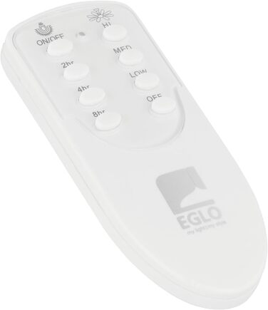 Стельовий вентилятор з підсвіткою EGLO Losciale LED, 106.6 см, пульт, металевий, літній/зимовий режим