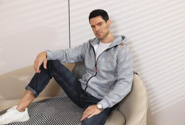 Чоловічий капюшонний світшот CTU, світшот, куртка, з довгими рукавами, фліс, на блискавці, розміри S-4XL (3XL, темно-синій)