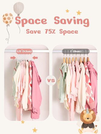 Набір дитячих вішалок для одягу House Day (30 шт.), 28 см, з оксамитовим покриттям, білі