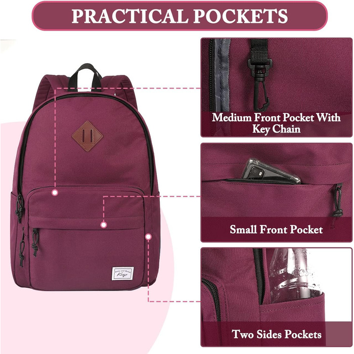 Шкільний рюкзак для підлітків: легкий, 15.6