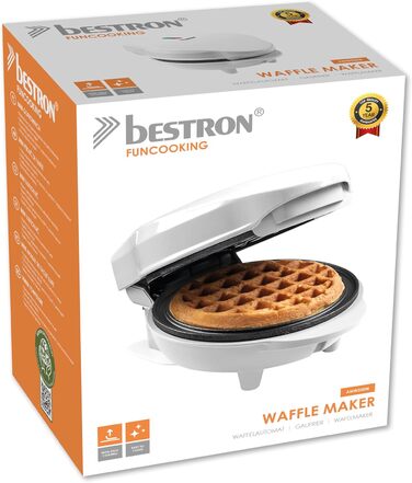 Mini-вафельниця Bestron Satin Collection: компактний вафельмейкер з антипригарним покриттям для дітей та сімейних свят