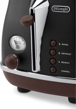 Тостер De'Longhi CTOV 2103.BK, чорний, 900 Вт