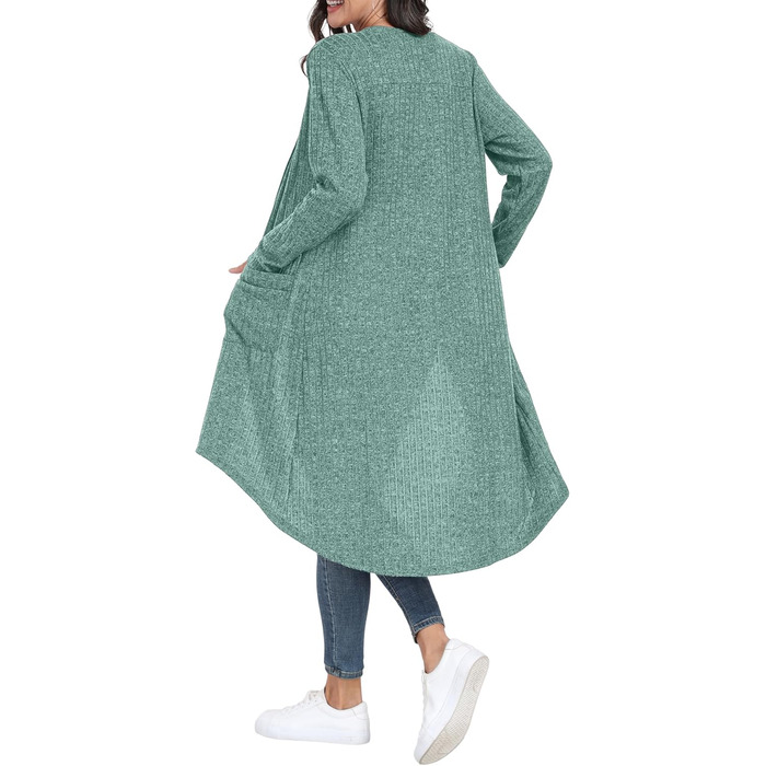 Жакети GRECEREE для жінок: кардиган з V-подібним вирізом, літній, з ґудзиками (XL, блакитний/зелений)