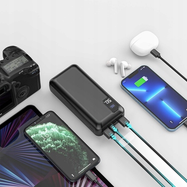 Потужний павербанк Baseus 50000mAh 22.5W: 2x USB, USB-C, QC 3.0, з LED-дисплеєм та системою безпеки