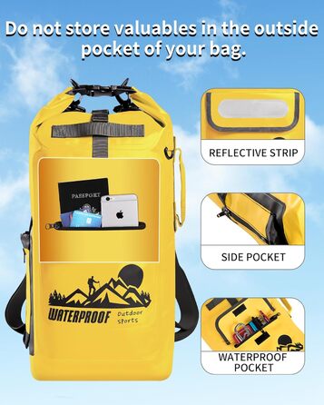 Водонепроникний рюкзак IDRYBAG Dry Bag 20/30/40 л для каяка, плавання, туризму