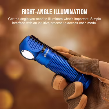 Лобовий ліхтар OLIGHT Perun 2 2500 люмен, USB-зарядка, 5 режимів, акумулятор, для бігу, риболовлі, кемпінгу, синій