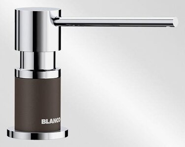 Настільний дозатор для мила ручний Blanco, 300 мл, сірий