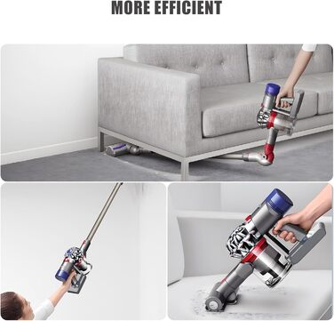 Замінний акумулятор EVARY 8000mAh для пилососів Dyson V8 Absolute Animal Motorhead Pro SV10 (2 фільтри + 1 щітка)