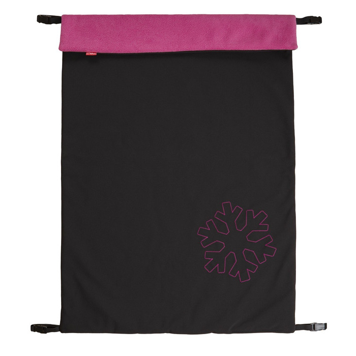 Термоковдра для дитячого візка ByBoom Softshell 70x100 см, універсальна, чорна/фуксія