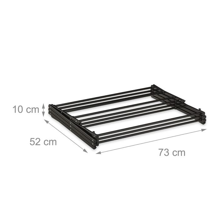 Relaxdays Folding Clothes Rack, Metal