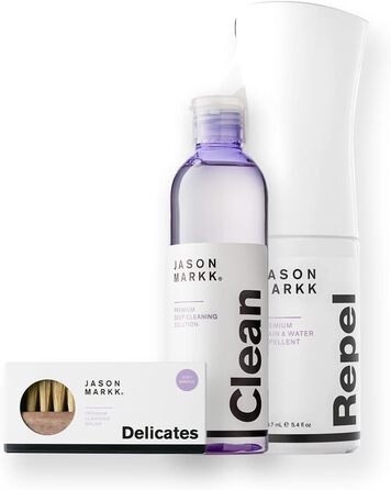 Jason Markk Cleaning Brush and 8oz/236ml Deep Cleaner Set - For cleaning and maintaining shoes and various materials