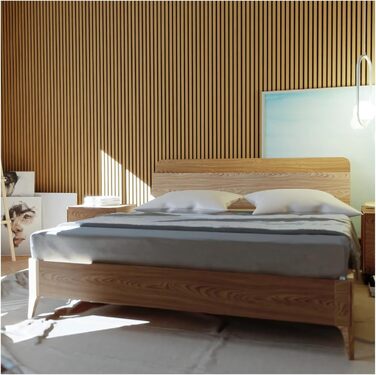 Акустичні настінні панелі HORI з імітацією дерева для шумоізоляції та декору стін, Natural Oak Geölt (270x60x2,1 см)