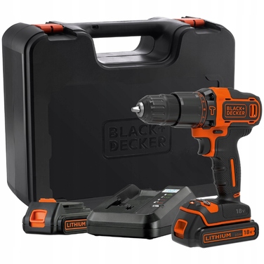 Акумуляторний шурупокрут Black+Decker 18 В BDCHD18K1B2