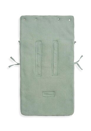 Дитячий конверт Jollein Basic Knit Forest Green для автокрісла та коляски, трикотажний, флісовий, універсальний, зелений