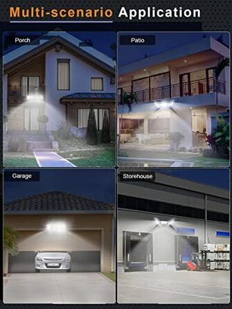 Ankishi LED Floodlight Outdoor, IP65 Waterproof, Super Bright 6500K Cool White Outdoor Light, 30000LM Outdoor Floodlight Spotlight for Sports Field, Garage, Garden, Backyard (Cool White, 4 PACK 300W)