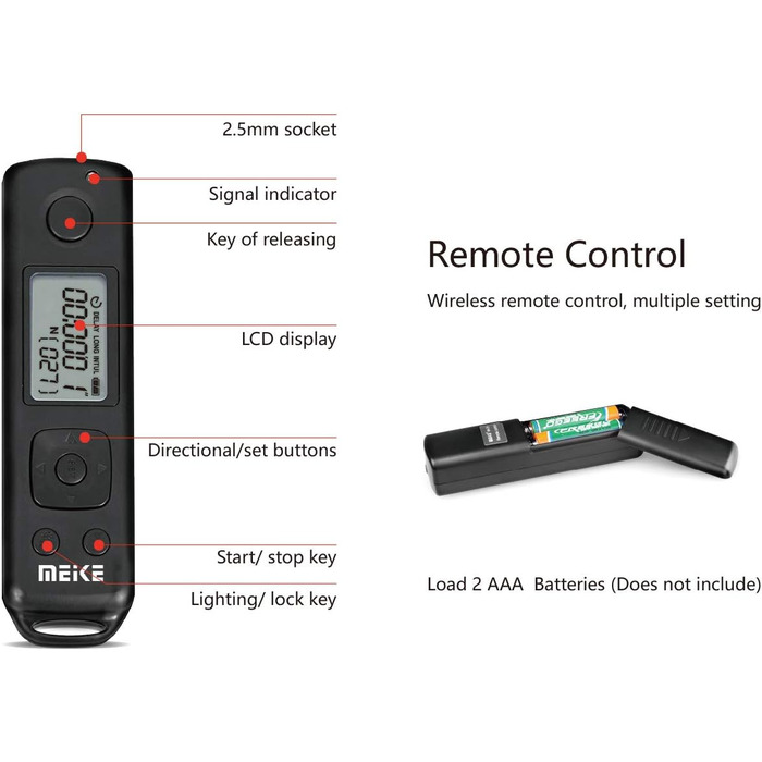Грип для камери Meike MK-A7IV Pro з бездротовим пультом керування 100 м (Sony A7 IV, A7R IV, A9II, A7SIII, A1)